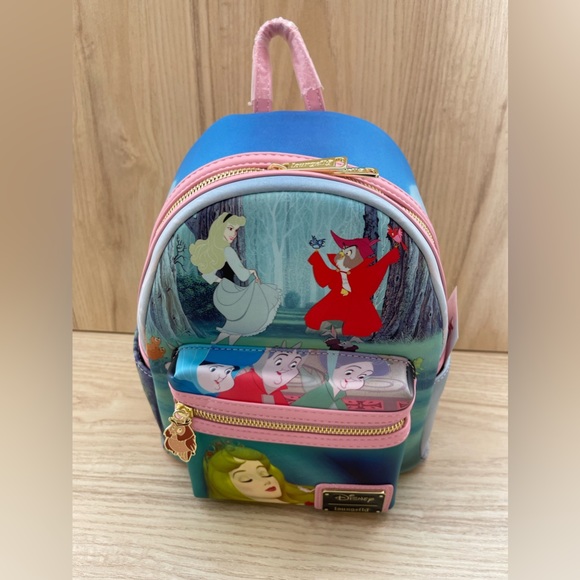 Loungefly Disney Sleeping Beauty Princess Scenes Mini Backpack NWT main image 5